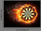 Fire Dart Board Wall Decal