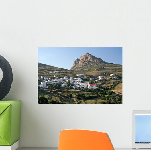 Typical Greek Island Village Wall Decal