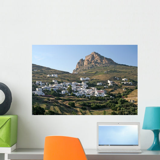 Typical Greek Island Village Wall Decal