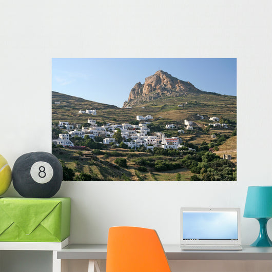 Typical Greek Island Village Wall Decal