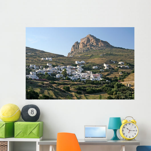 Typical Greek Island Village Wall Decal