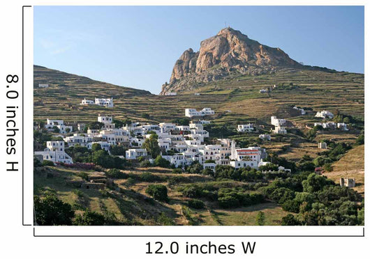 Typical Greek Island Village Wall Decal