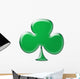 Three-Leafed Shamrock Illustration Wall Decal