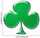 Three-Leafed Shamrock Illustration Wall Decal