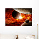 Planet Landscape Illustration Earth Wall Decal