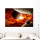 Planet Landscape Illustration Earth Wall Decal