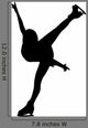 Figure Skating Vector Wall Decal