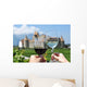 Two Hands Holding Wineglasses Wall Decal