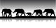 Landscape with Elephants Wall Decal
