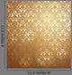 Vintage Golden Wallpaper with Wall Decal