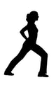 Exercise Silhouette Wall Decal