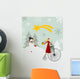 Snowman and Star Bethlehem Wall Decal