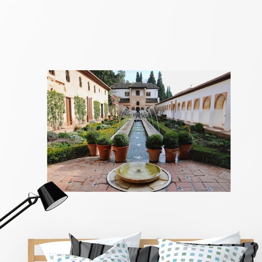 Patio La Acequia Generalife Wall Decal