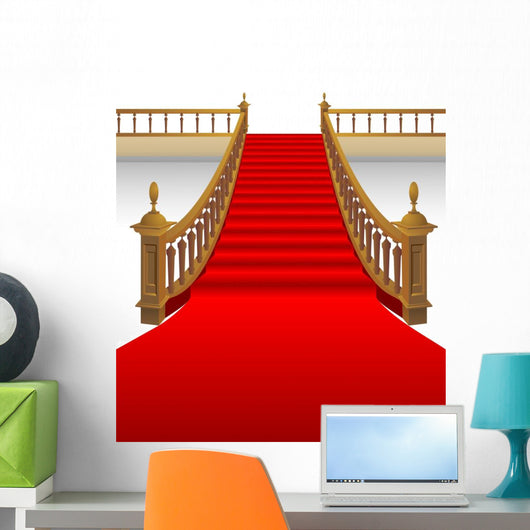 Stairsredcarpet Wall Decal