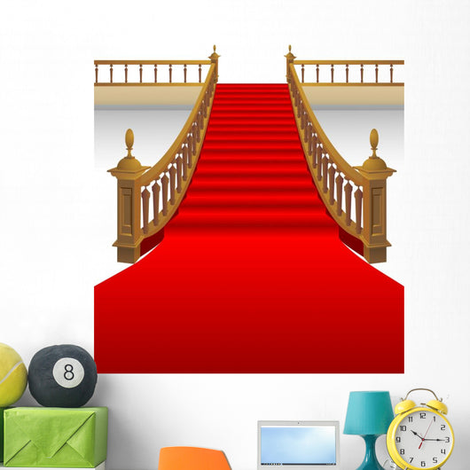 Stairsredcarpet Wall Decal
