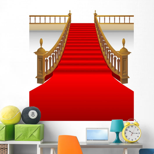 Stairsredcarpet Wall Decal