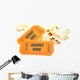 Popcorn Tickets Movie Wall Decal