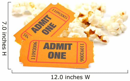 Popcorn Tickets Movie Wall Decal