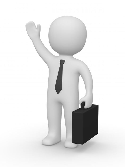 Businessman Greeting Wall Decal