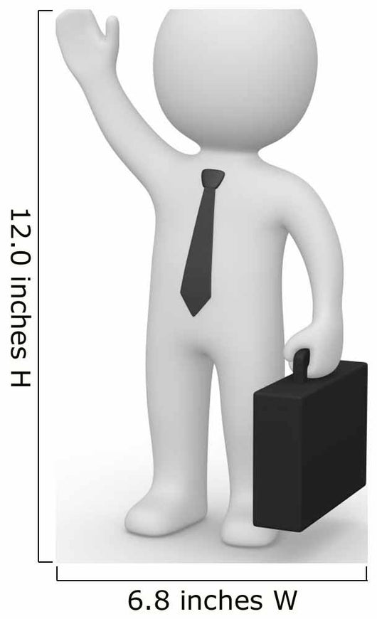Businessman Greeting Wall Decal