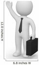 Businessman Greeting Wall Decal