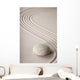 Zen Sand and Rock Garden - Vertical Wall Decal
