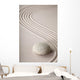 Zen Sand and Rock Garden - Vertical Wall Decal