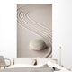 Zen Sand and Rock Garden - Vertical Wall Decal