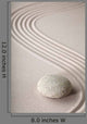 Zen Sand and Rock Garden - Vertical Wall Decal