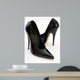 Black Leather High Heels Wall Decal