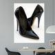 Black Leather High Heels Wall Decal