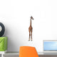 Long Neck Giraffe White Wall Decal
