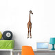 Long Neck Giraffe White Wall Decal