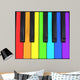 Keyboard Rainbow Wall Decal