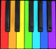 Keyboard Rainbow Wall Decal