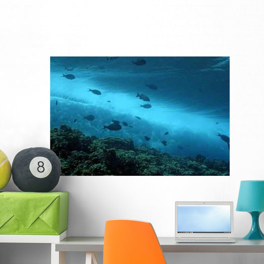 Reef under Waves Wall Decal
