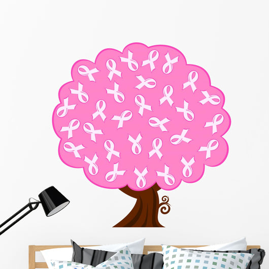 Vector Illustration Breast Cancer Wall Decal