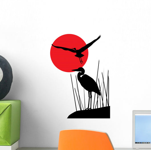 Vector Herons Wall Decal