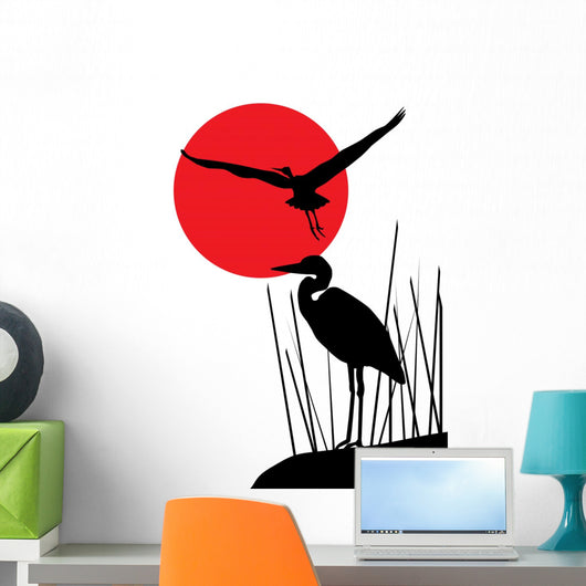 Vector Herons Wall Decal