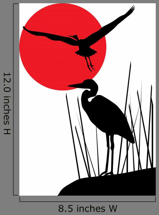 Vector Herons Wall Decal