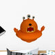 Orange Alien with Three Wall Decal