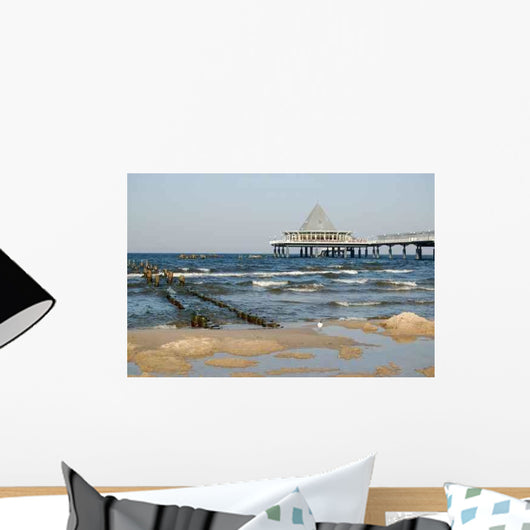 Strand Heringsdorf Mit Seebr Wall Decal