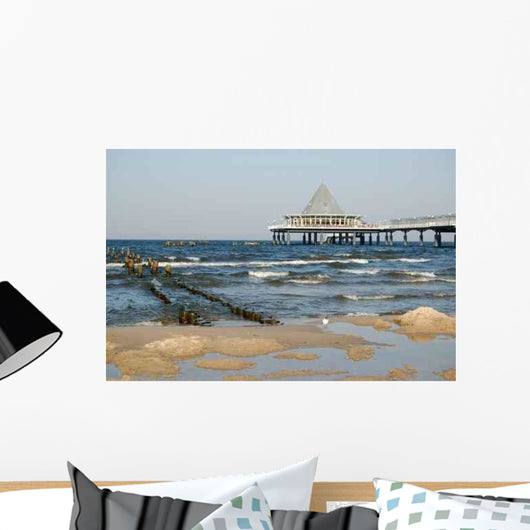 Strand Heringsdorf Mit Seebr Wall Decal