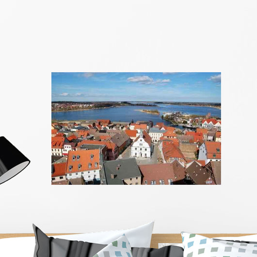 Wolgast Mit Rathaus Wall Decal