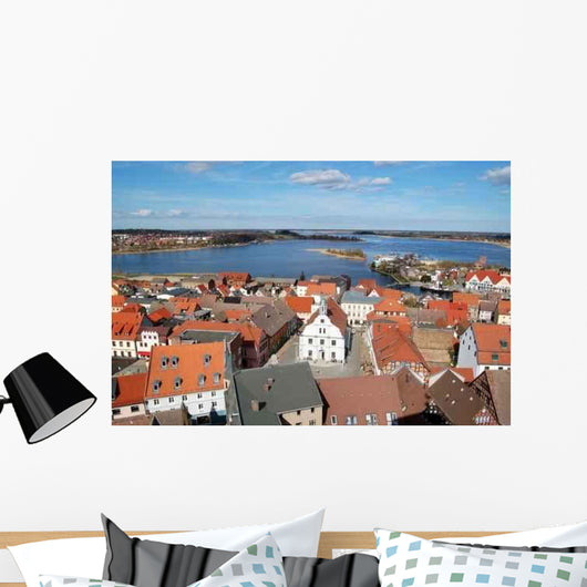 Wolgast Mit Rathaus Wall Decal