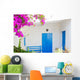 Bluedoor and Bougainvilleas White Wall Decal