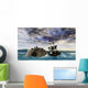 Pirate Ship Stormy Sea Wall Decal