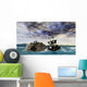 Pirate Ship Stormy Sea Wall Decal