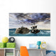 Pirate Ship Stormy Sea Wall Decal