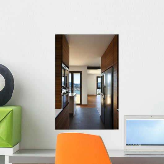 Modern Empty Apartment Kitchen Wall Decal